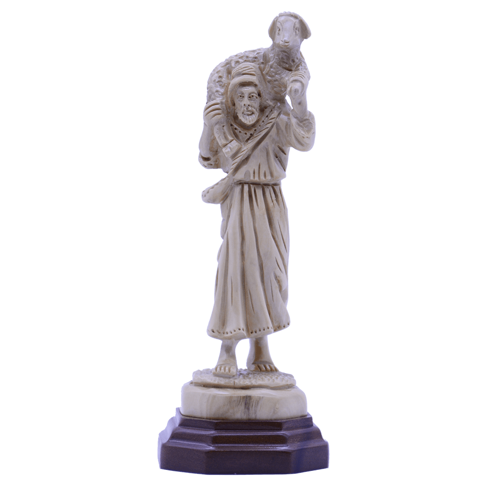 A Fully Hand Carved Unique piece The good Shepherd