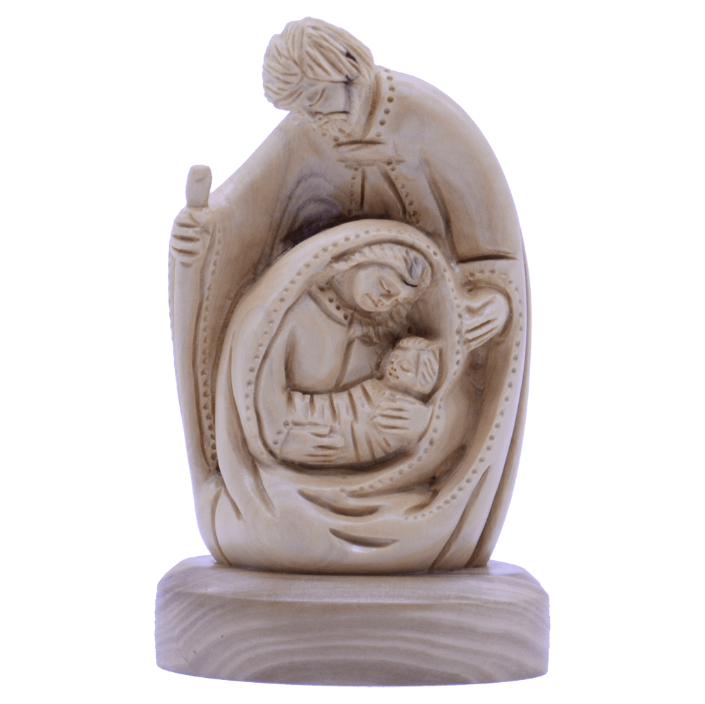 A Fully Hand Carved unique piece The Holy Family