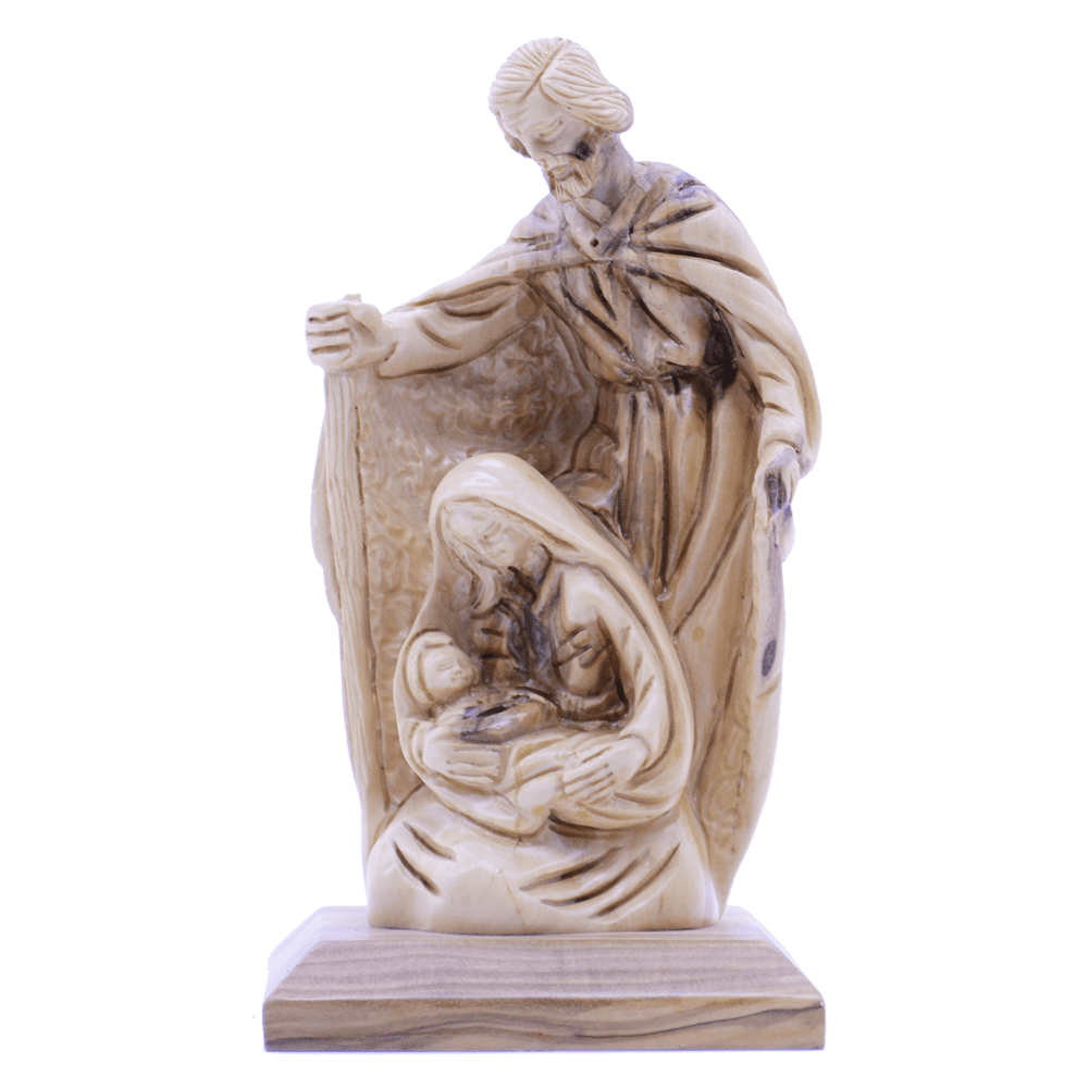 A Fully Hand Carved unique piece The Holy Family