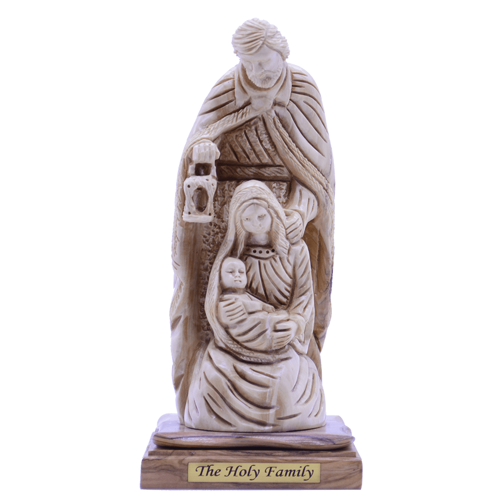 A Fully Hand Carved unique piece The Holy Family