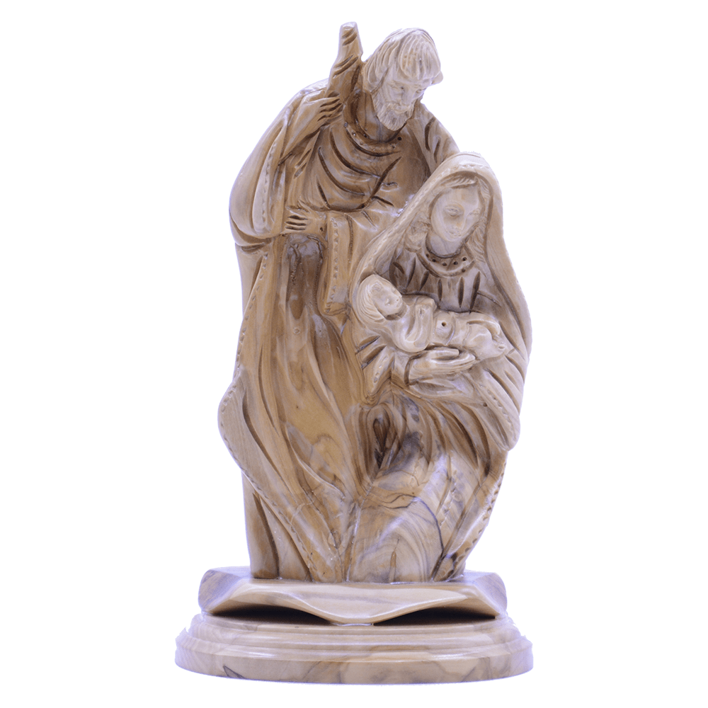 A Fully Hand Carved unique piece The Holy Family