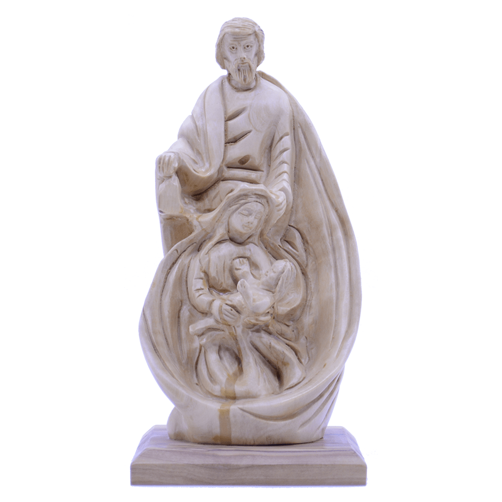 A Fully Hand Carved unique piece The Holy Family