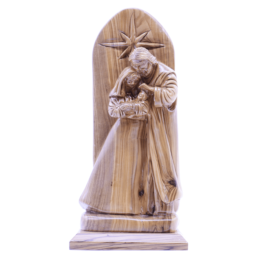 A Fully Hand Carved unique piece The Holy Family