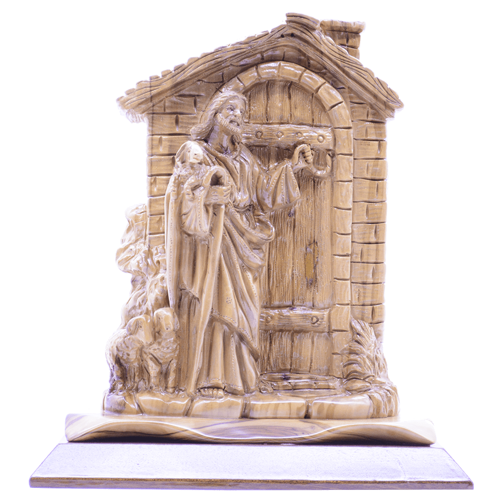 A Fully Hand Carved detailed Master piece Jesus Knocking on the door
