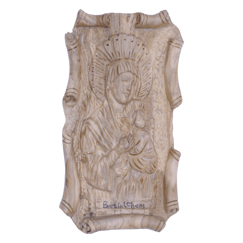 A Fully Hand Carved detailed unique piece Virgin Mary