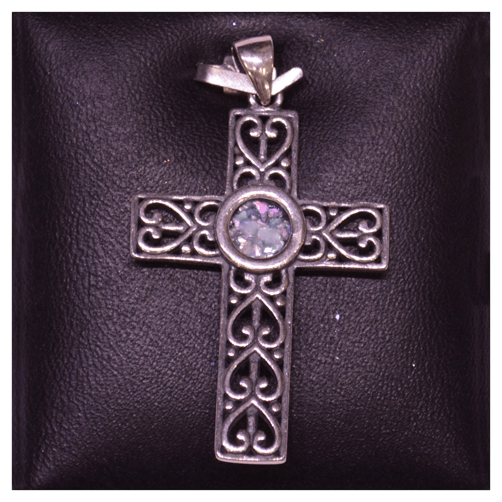 Cross with Roman Glass