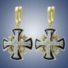 Jerusalem Cross Earring