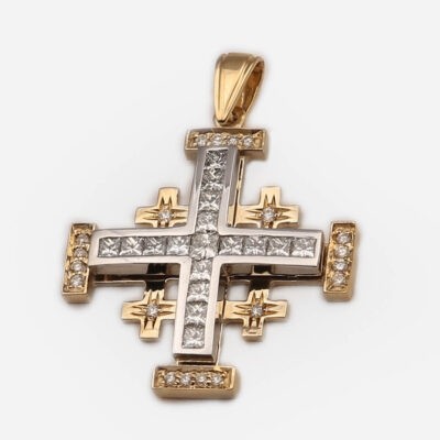 Big Jerusalem Cross Princess Cut