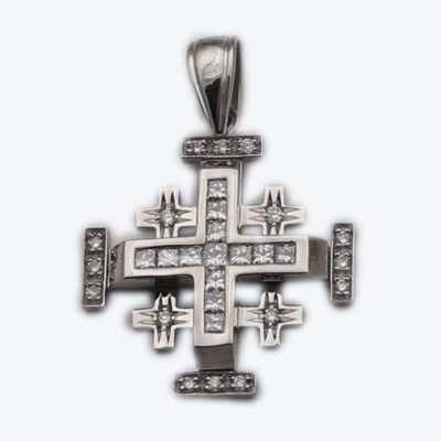 Small Jerusalem Cross Princess Cut