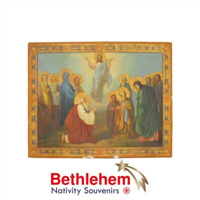 The Assumption of Christ. Russian Icon from the 19th Century (Palekh School)