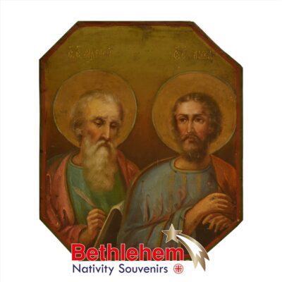 The Evangelist Icon. Very Old Ukranian Icon from the 19th century