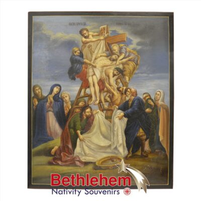 The Descent of the Cross. Extra Ordinary Ukranian Icon from the 19th century