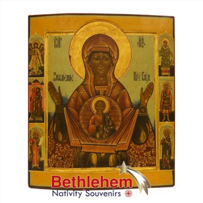 Our Lady of the Sign. Russian Icon from the 19th century