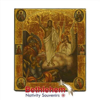The Resurrection Icon. Very Old Russian Icon from the 18th century