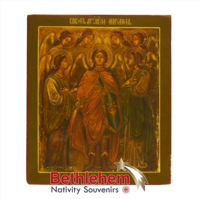 Seven Highest Archangels Icon. Very Old Russian Icon from the 19th century