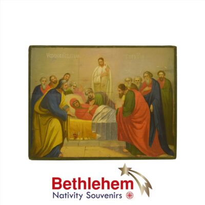 The Dormition Icon of Hope. Old Russian Icon from the 19th century