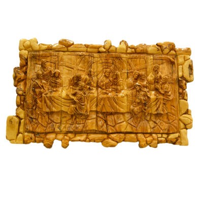 An Authentic Hand Carved Last Supper Fully Hand Carved detailed piece to hang on the Wall