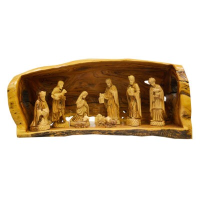 A Masterpiece Nativity Set Fully Hand Carved