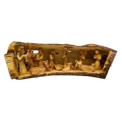 A Masterpiece Nativity Set Fully Hand Carved