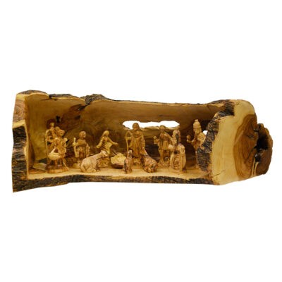 A Masterpiece Nativity Set Fully Hand Carved