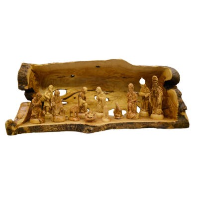 A Masterpiece Nativity Set Fully Hand Carved
