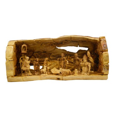 A Masterpiece Nativity Set Fully Hand Carved Very High End