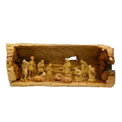 A Masterpiece Nativity Set Fully Hand Carved Very High End
